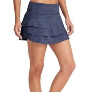 Athleta Tiered Ruffle Swagger Skirt Sz L
